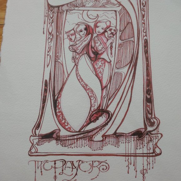 3 for 30$ - Shakespeare Art Print - The Players - Picture 1 of 2